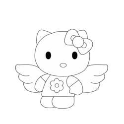 Dibujo para colorear: Hello Kitty (Dibujos animados) #37098 - Dibujos para Colorear e Imprimir Gratis