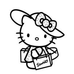 Dibujo para colorear: Hello Kitty (Dibujos animados) #37104 - Dibujos para Colorear e Imprimir Gratis