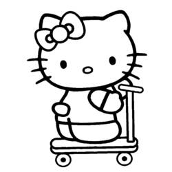 Dibujo para colorear: Hello Kitty (Dibujos animados) #37114 - Dibujos para Colorear e Imprimir Gratis