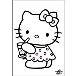Dibujo para colorear: Hello Kitty (Dibujos animados) #37119 - Dibujos para Colorear e Imprimir Gratis