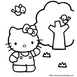 Dibujo para colorear: Hello Kitty (Dibujos animados) #37121 - Dibujos para Colorear e Imprimir Gratis