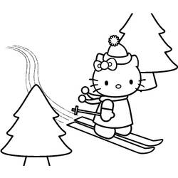 Dibujo para colorear: Hello Kitty (Dibujos animados) #37125 - Dibujos para Colorear e Imprimir Gratis