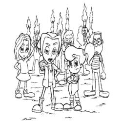 Dibujo para colorear: Jimmy Neutron (Dibujos animados) #48904 - Dibujos para Colorear e Imprimir Gratis
