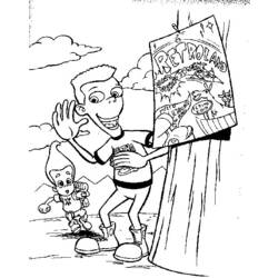 Dibujo para colorear: Jimmy Neutron (Dibujos animados) #48906 - Dibujos para Colorear e Imprimir Gratis