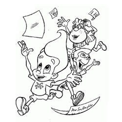 Dibujo para colorear: Jimmy Neutron (Dibujos animados) #48909 - Dibujos para Colorear e Imprimir Gratis