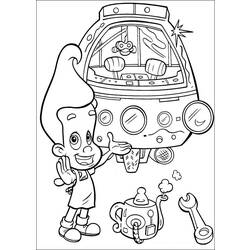 Dibujo para colorear: Jimmy Neutron (Dibujos animados) #48926 - Dibujos para Colorear e Imprimir Gratis