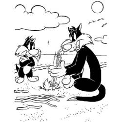 Dibujo para colorear: Looney Tunes (Dibujos animados) #39217 - Dibujos para Colorear e Imprimir Gratis