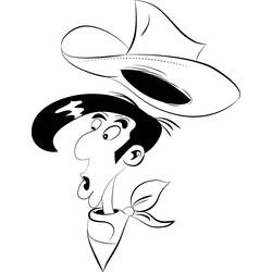 Dibujo para colorear: Lucky Luke (Dibujos animados) #25612 - Dibujos para Colorear e Imprimir Gratis