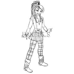 Dibujo para colorear: Mangas (Dibujos animados) #42777 - Dibujos para Colorear e Imprimir Gratis