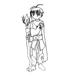 Dibujo para colorear: Mangas (Dibujos animados) #42794 - Dibujos para Colorear e Imprimir Gratis