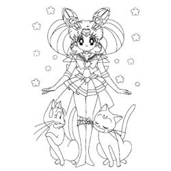 Dibujo para colorear: Mangas (Dibujos animados) #42831 - Dibujos para Colorear e Imprimir Gratis