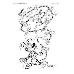 Dibujo para colorear: Marsupilami (Dibujos animados) #50116 - Dibujos para Colorear y Pintar
