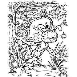 Dibujo para colorear: Marsupilami (Dibujos animados) #50124 - Dibujos para Colorear y Pintar