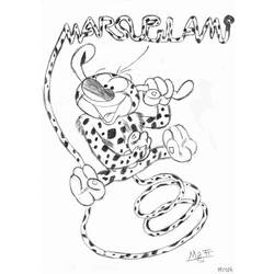 Dibujo para colorear: Marsupilami (Dibujos animados) #50207 - Dibujos para Colorear y Pintar
