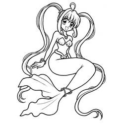 Dibujo para colorear: Mermaid Melody: Pichi Pichi Pitch (Dibujos animados) #53745 - Dibujos para Colorear e Imprimir Gratis