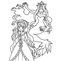 Dibujo para colorear: Mermaid Melody: Pichi Pichi Pitch (Dibujos animados) #53785 - Dibujos para Colorear e Imprimir Gratis