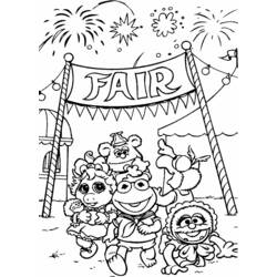 Dibujo para colorear: Muppets (Dibujos animados) #31931 - Dibujos para Colorear e Imprimir Gratis