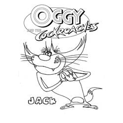 Dibujo para colorear: Oggy and the Cockroaches (Dibujos animados) #37863 - Dibujos para Colorear e Imprimir Gratis