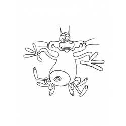 Dibujo para colorear: Oggy and the Cockroaches (Dibujos animados) #37867 - Dibujos para Colorear e Imprimir Gratis