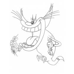 Dibujo para colorear: Oggy and the Cockroaches (Dibujos animados) #37889 - Dibujos para Colorear e Imprimir Gratis