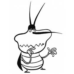 Dibujo para colorear: Oggy and the Cockroaches (Dibujos animados) #37929 - Dibujos para Colorear e Imprimir Gratis