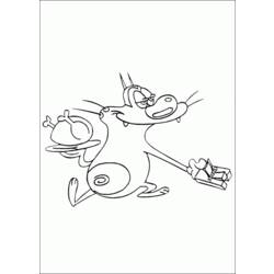 Dibujo para colorear: Oggy and the Cockroaches (Dibujos animados) #38009 - Dibujos para Colorear e Imprimir Gratis