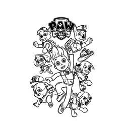 Dibujo para colorear: Paw Patrol (Dibujos animados) #44259 - Dibujos para Colorear e Imprimir Gratis