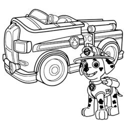 Dibujo para colorear: Paw Patrol (Dibujos animados) #44263 - Dibujos para Colorear e Imprimir Gratis