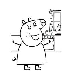 Dibujo para colorear: Peppa Pig (Dibujos animados) #43917 - Dibujos para Colorear e Imprimir Gratis