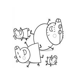 Dibujo para colorear: Peppa Pig (Dibujos animados) #43918 - Dibujos para Colorear e Imprimir Gratis