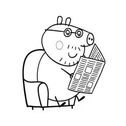 Dibujo para colorear: Peppa Pig (Dibujos animados) #43921 - Dibujos para Colorear e Imprimir Gratis