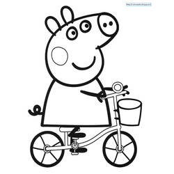 Dibujo para colorear: Peppa Pig (Dibujos animados) #43968 - Dibujos para Colorear e Imprimir Gratis