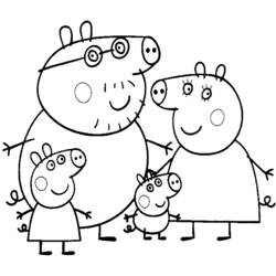 Dibujo para colorear: Peppa Pig (Dibujos animados) #43978 - Dibujos para Colorear e Imprimir Gratis