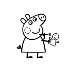 Dibujo para colorear: Peppa Pig (Dibujos animados) #43999 - Dibujos para Colorear e Imprimir Gratis