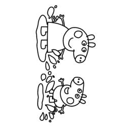Dibujo para colorear: Peppa Pig (Dibujos animados) #44040 - Dibujos para Colorear e Imprimir Gratis