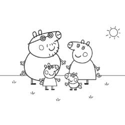 Dibujo para colorear: Peppa Pig (Dibujos animados) #44041 - Dibujos para Colorear e Imprimir Gratis