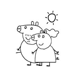 Dibujo para colorear: Peppa Pig (Dibujos animados) #44070 - Dibujos para Colorear e Imprimir Gratis