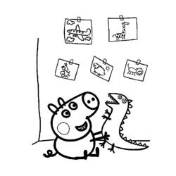 Dibujo para colorear: Peppa Pig (Dibujos animados) #44081 - Dibujos para Colorear e Imprimir Gratis