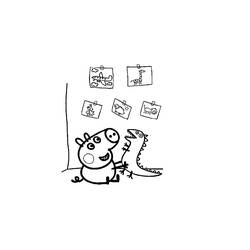 Dibujo para colorear: Peppa Pig (Dibujos animados) #44096 - Dibujos para Colorear e Imprimir Gratis