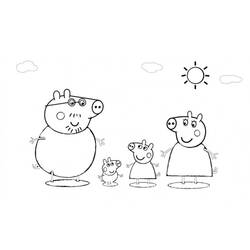 Dibujo para colorear: Peppa Pig (Dibujos animados) #44100 - Dibujos para Colorear e Imprimir Gratis
