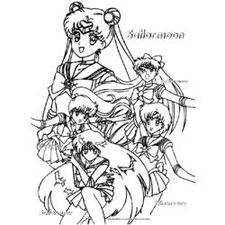 Dibujo para colorear: Sailor Moon (Dibujos animados) #50251 - Dibujos para Colorear e Imprimir Gratis
