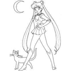 Dibujos para colorear: Sailor Moon - Dibujos para colorear y pintar