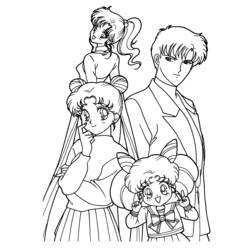 Dibujo para colorear: Sailor Moon (Dibujos animados) #50277 - Dibujos para Colorear e Imprimir Gratis