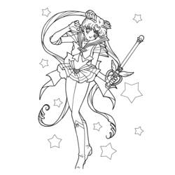 Dibujo para colorear: Sailor Moon (Dibujos animados) #50289 - Dibujos para Colorear e Imprimir Gratis