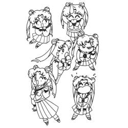 Dibujo para colorear: Sailor Moon (Dibujos animados) #50302 - Dibujos para Colorear e Imprimir Gratis
