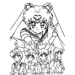 Dibujo para colorear: Sailor Moon (Dibujos animados) #50305 - Dibujos para Colorear e Imprimir Gratis