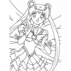 Dibujo para colorear: Sailor Moon (Dibujos animados) #50356 - Dibujos para Colorear e Imprimir Gratis