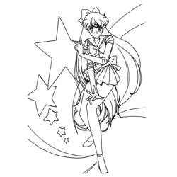 Dibujo para colorear: Sailor Moon (Dibujos animados) #50361 - Dibujos para Colorear e Imprimir Gratis