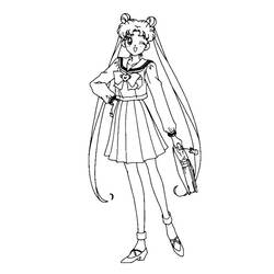 Dibujo para colorear: Sailor Moon (Dibujos animados) #50369 - Dibujos para Colorear e Imprimir Gratis