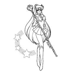 Dibujo para colorear: Sailor Moon (Dibujos animados) #50386 - Dibujos para Colorear e Imprimir Gratis